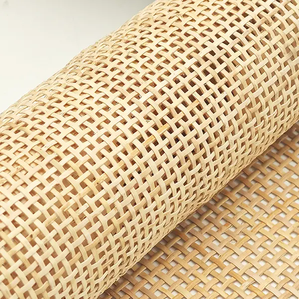 premium radio square mesh natural rattan webbing