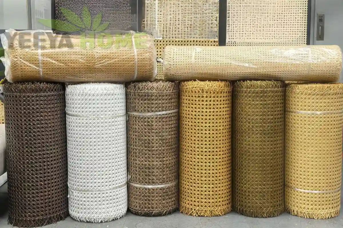 six colors outdoor rattan webbing rolls for making furniture